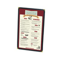 Cafe Style Single Panel/2 View Menu Jackets (Holds TWO 5 1/2"x8 1/2" Inserts)